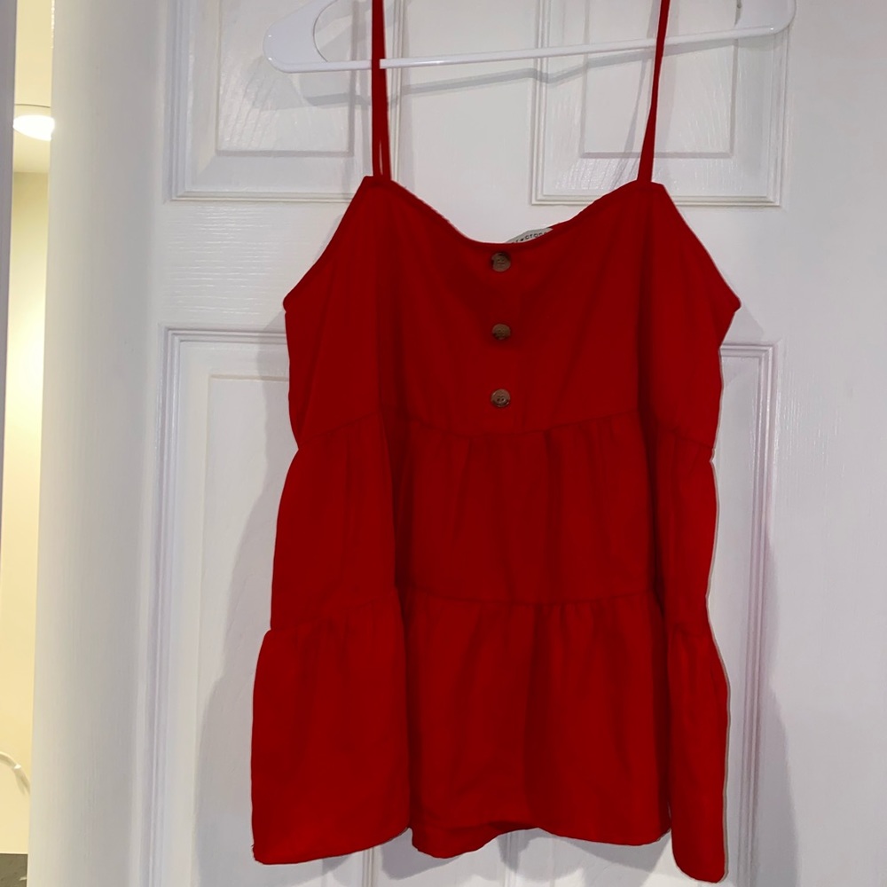 Red tank top